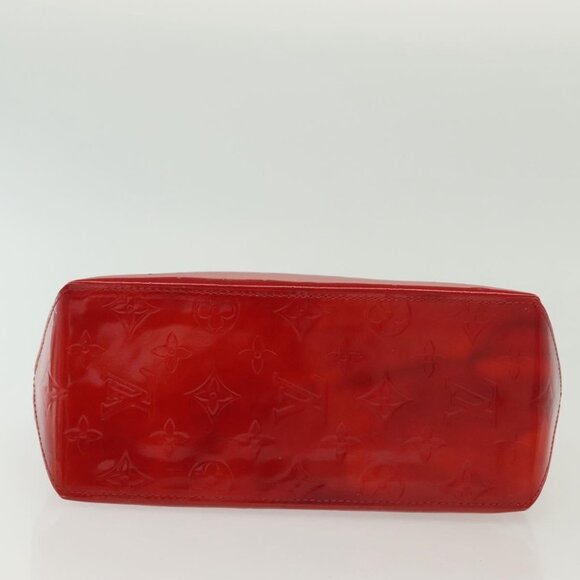 LOUIS VUITTON Monogram Vernis Reade PM Hand Bag Red Rouge M91088 LV Auth 137115 - Picture 6 of 16